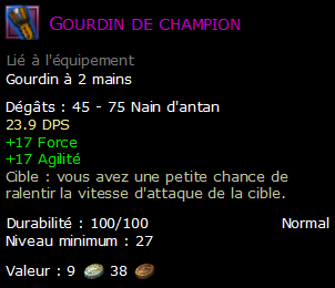 Gourdin de champion