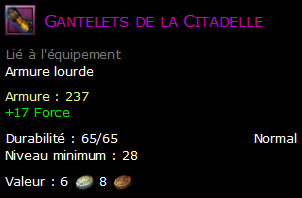 Gantelets de la Citadelle