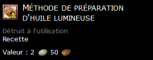 Méthode de préparation d'huile lumineuse