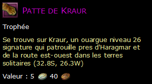 Patte de Kraur