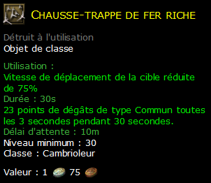 Chausse-trappe de fer riche