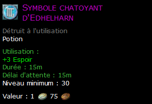 Symbole chatoyant d'Edhelharn