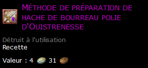 Méthode de préparation de hache de bourreau polie d'Ouistrenesse