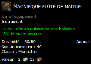 Magnifique flûte de maître