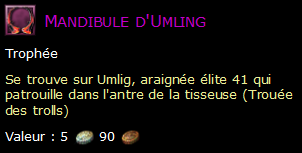 Mandibule d'Umling