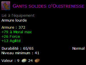 Gants solides d'Ouistrenesse