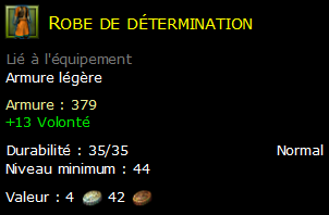 Robe de détermination