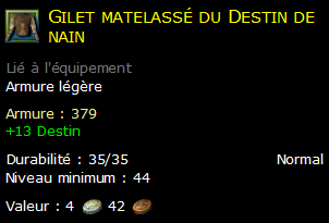 Gilet matelassé du Destin de nain