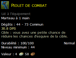 Piolet de combat