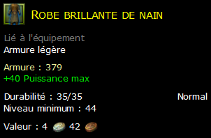 Robe brillante de nain