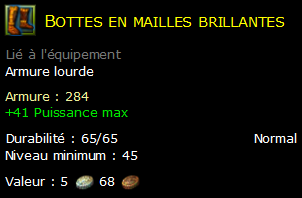 Bottes en mailles brillantes