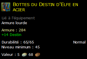 Bottes du Destin d'Elfe en acier