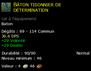 Bâton tisonnier de détermination