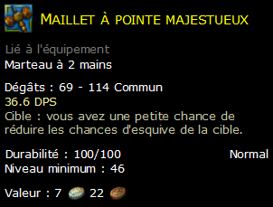 Maillet à pointe majestueux