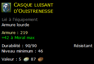 Casque luisant d'Ouistrenesse