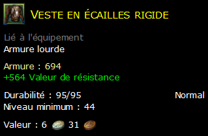 Veste en écailles rigide