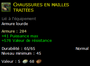 Chaussures en mailles traitées