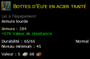 Bottes d'Elfe en acier traité