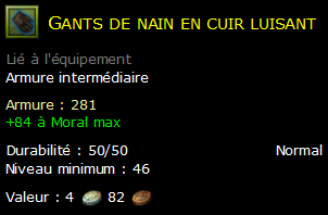 Gants de nain en cuir luisant