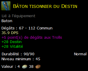 Bâton tisonnier du Destin