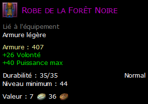 Robe de la Forêt Noire