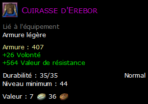 Cuirasse d'Erebor