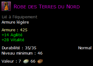 Robe des Terres du Nord