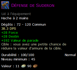 Défense de Suderon