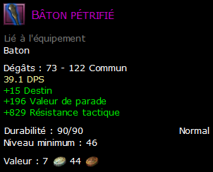 Bâton pétrifié