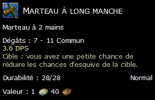 Marteau à long manche