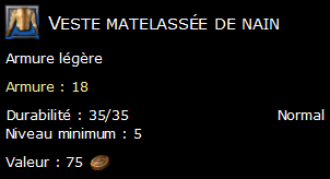 Veste matelassée de nain