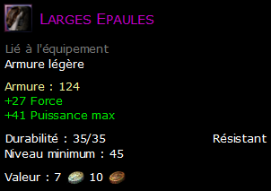 Larges Epaules