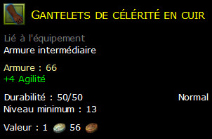 Gantelets de célérité en cuir