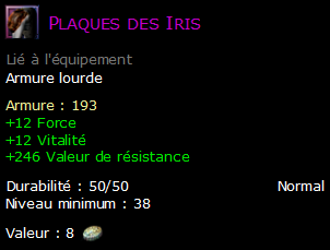 Plaques des Iris