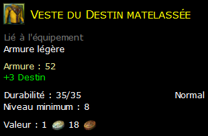 Veste du Destin matelassée