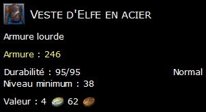 Veste d'Elfe en acier