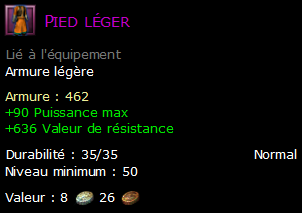 Pied léger