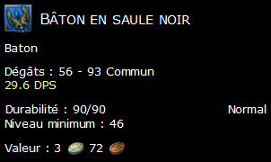 Bâton en saule noir