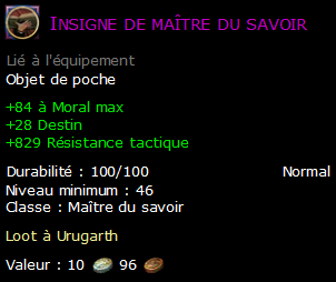 Insigne de maître du savoir