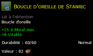 Boucle d'oreille de Stanric