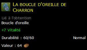 La boucle d'oreille de Charron