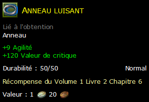 Anneau luisant