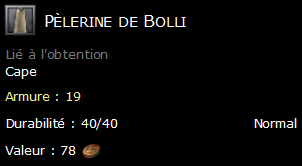 Pèlerine de Bolli