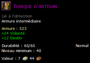 Tunique d'artisan