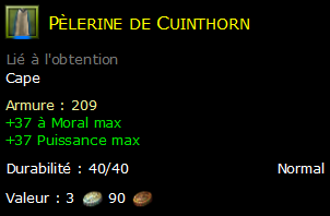 Pèlerine de Cuinthorn