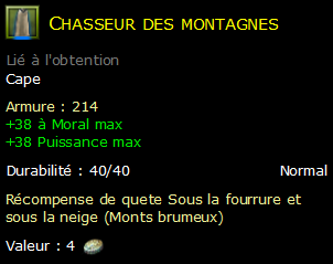 Chasseur des montagnes