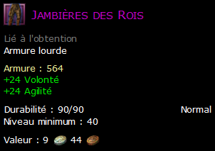 Jambières des Rois