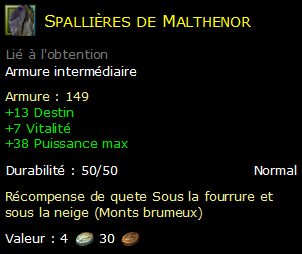 Spallières de Malthenor