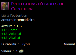 Protections d'épaules de Cuinthorn