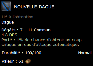 Nouvelle dague